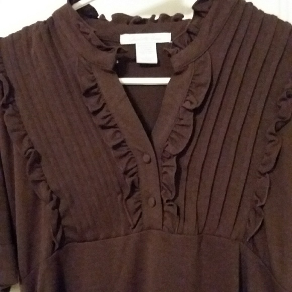 NWOT Charlotte  Russe Chocolate Top - Picture 2 of 5